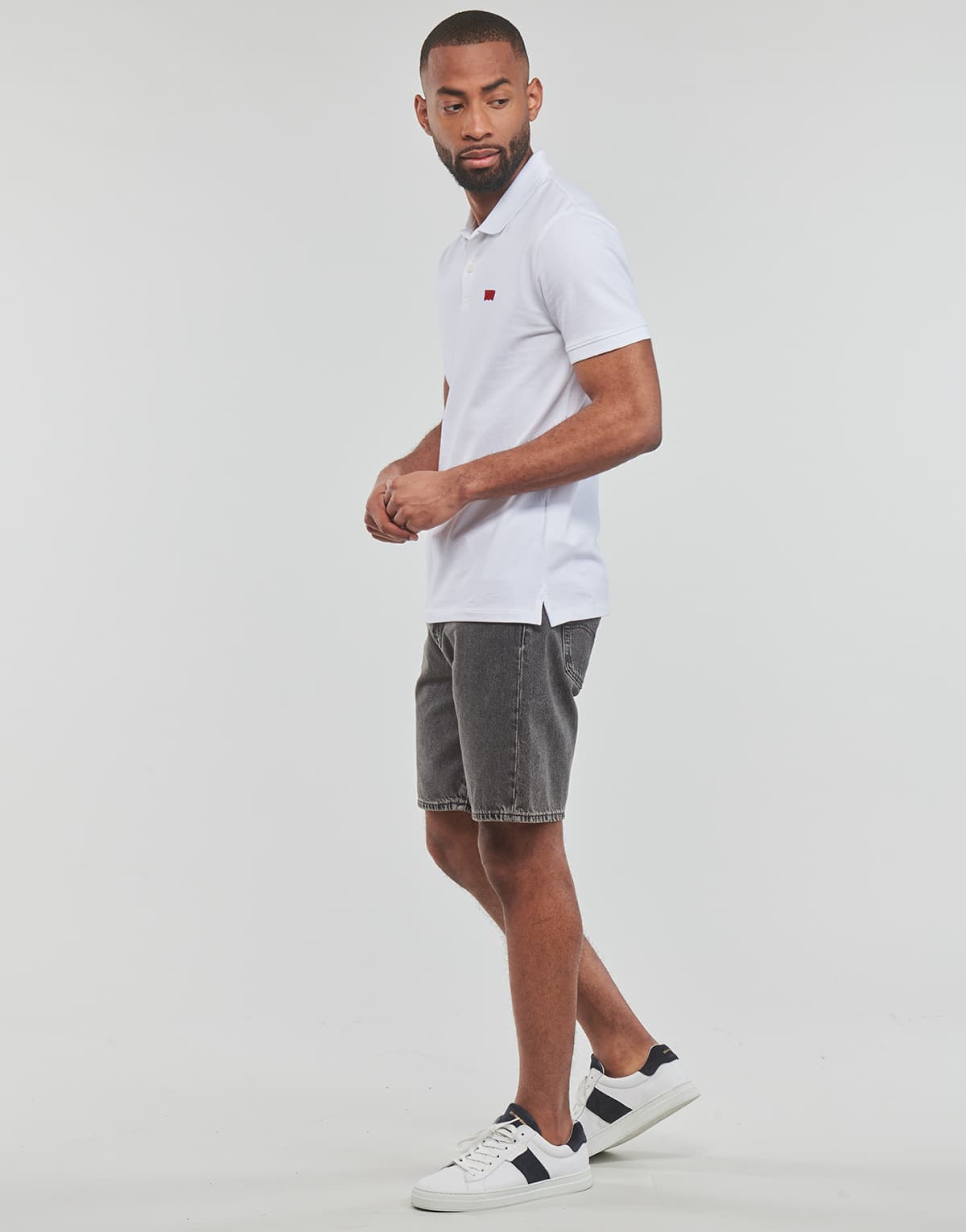 Men's Polo Shirts Levis White