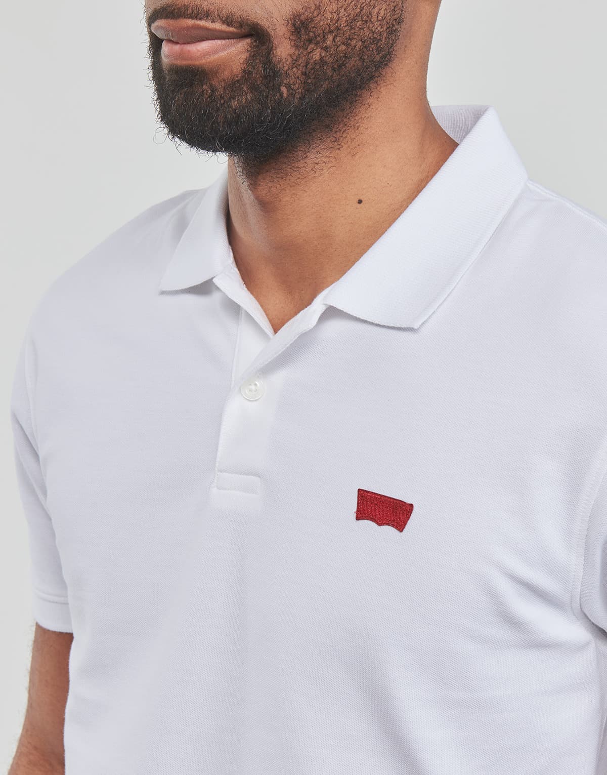 Men's Polo Shirts Levis White