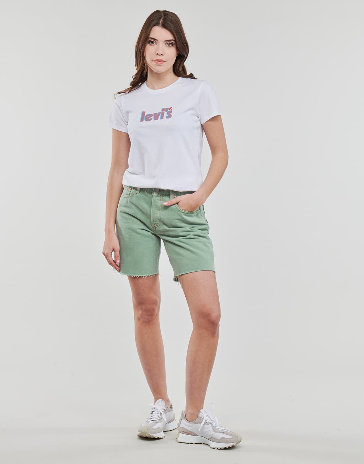 Women's Shorts Levis Green