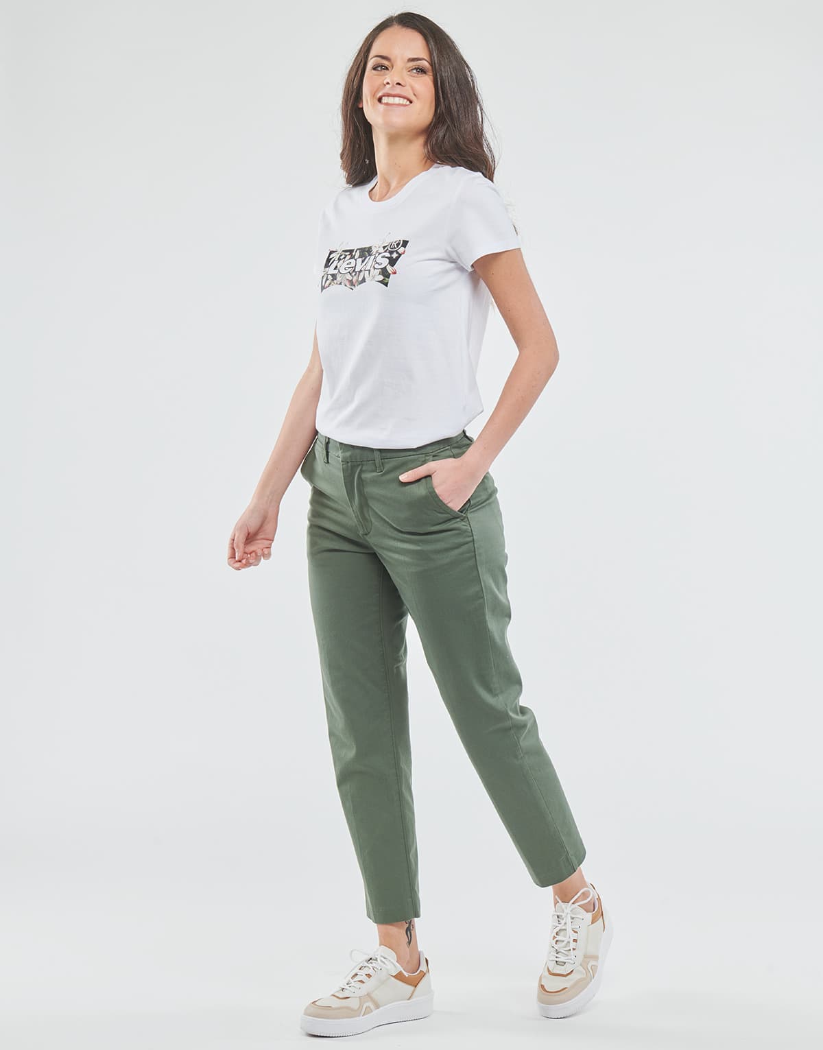 Women's T-Shirts Levis White