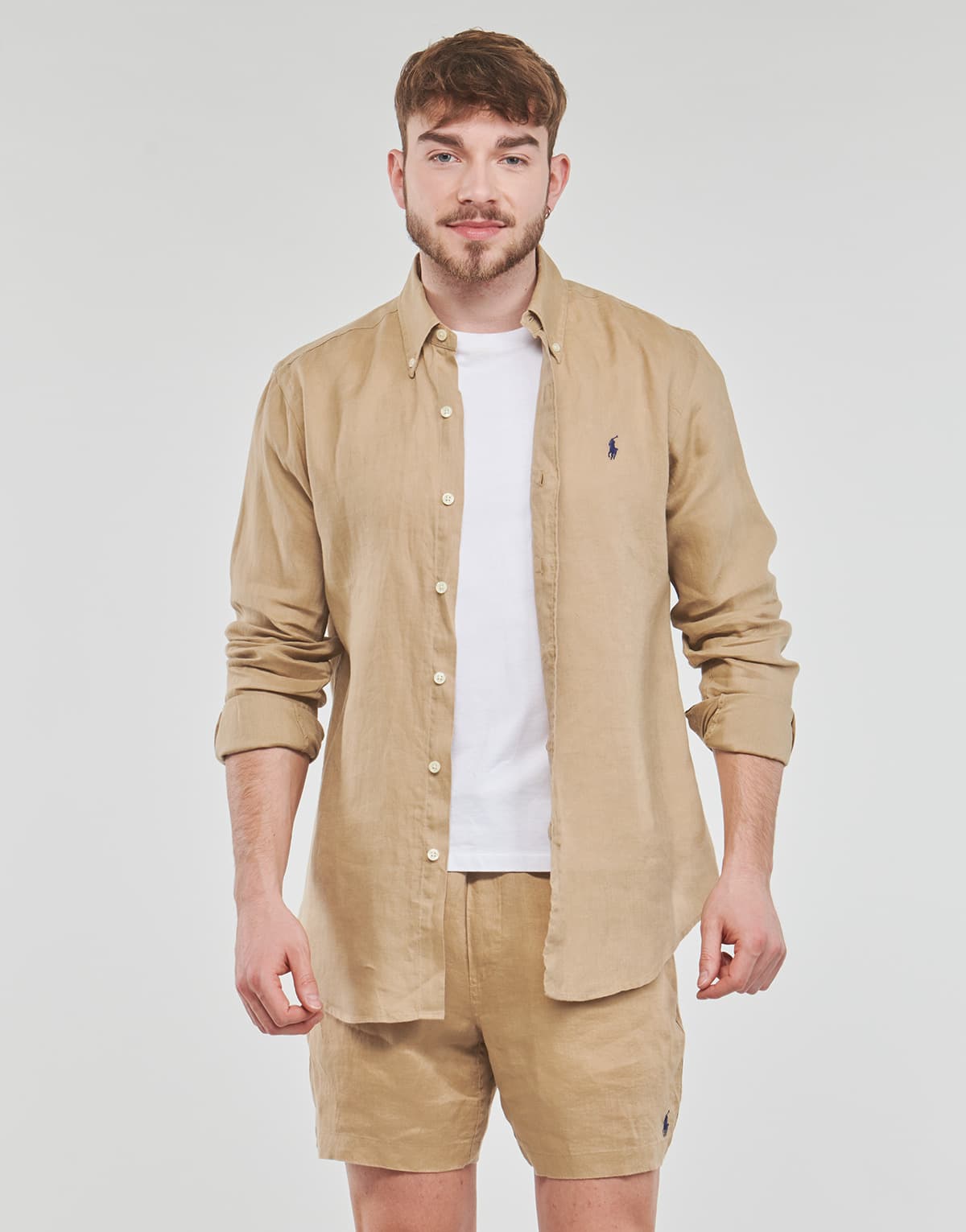 Men's Shirts Polo Ralph Lauren Beige