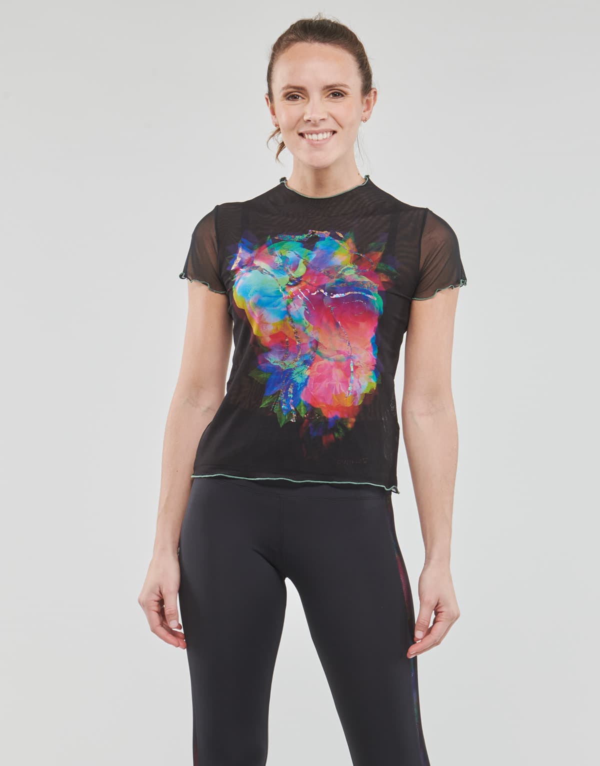 Women's T-Shirts Desigual Black