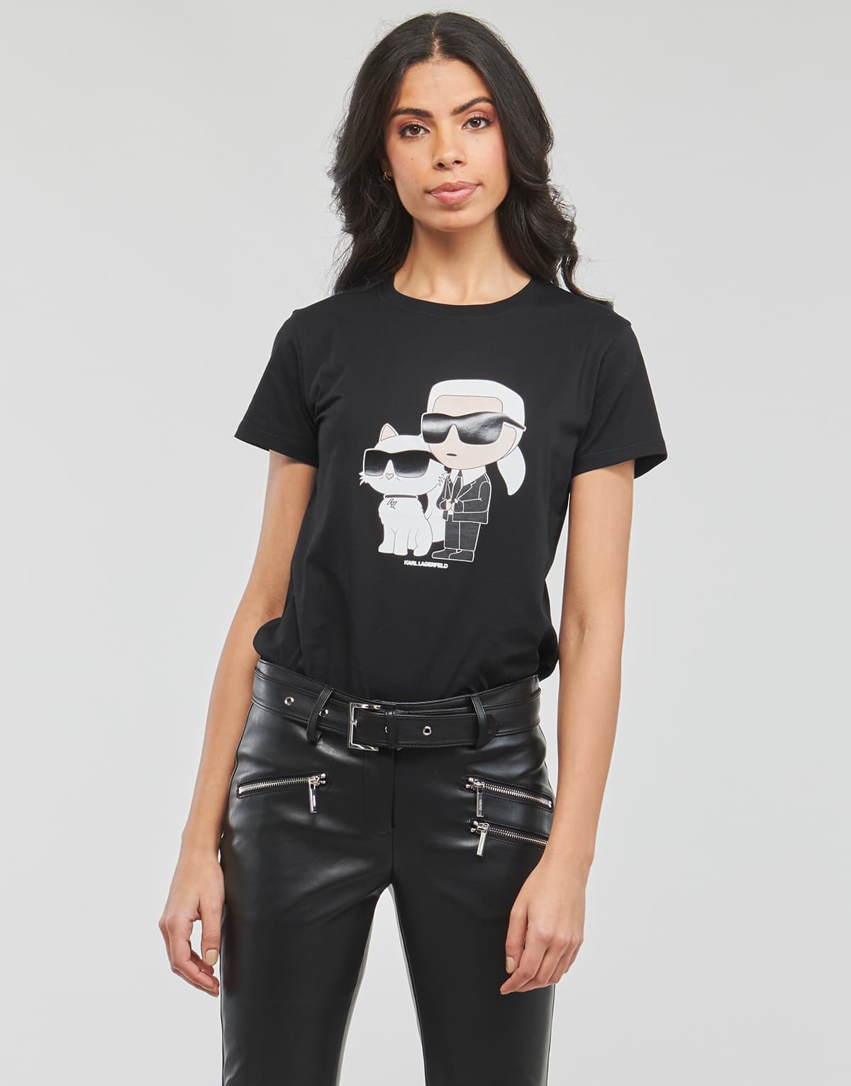 Women's T-Shirts Karl Lagerfeld Black