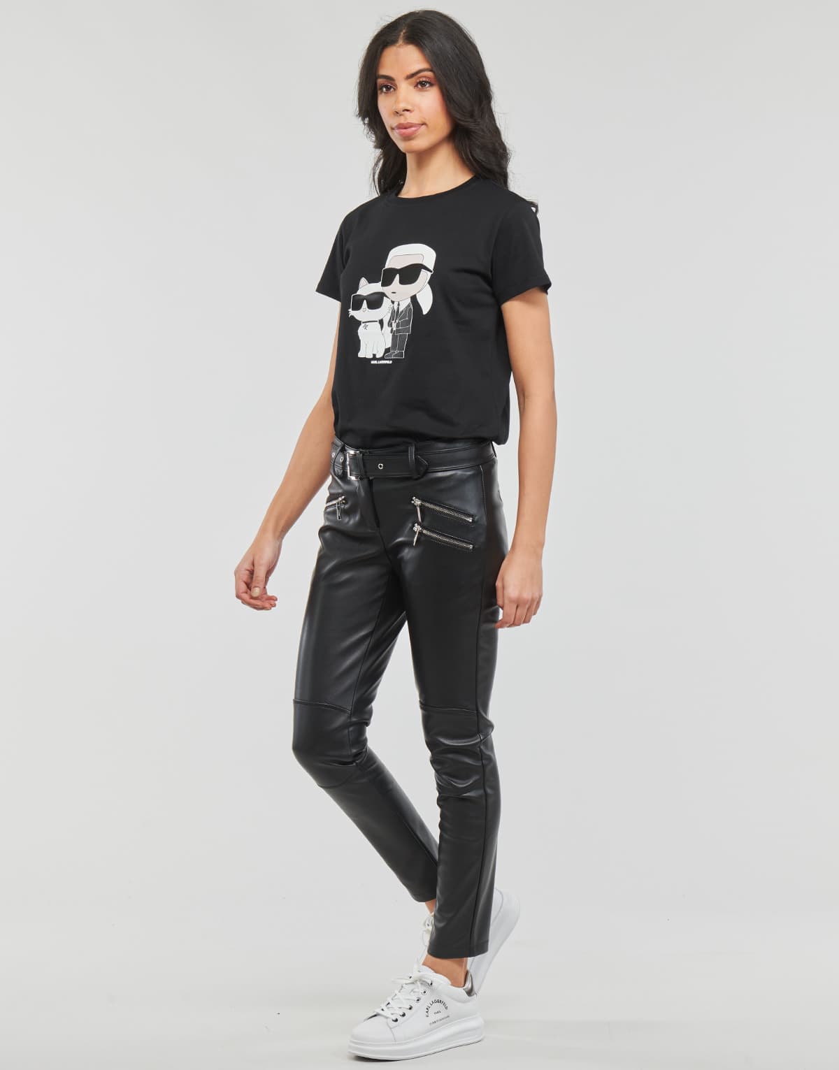 Women's T-Shirts Karl Lagerfeld Black