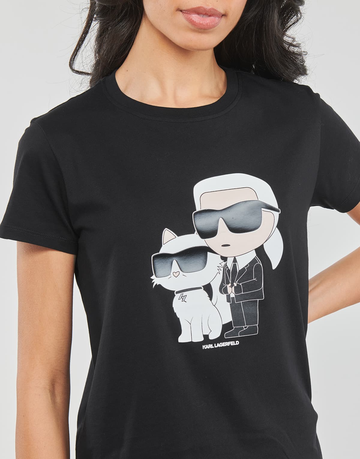 Women's T-Shirts Karl Lagerfeld Black