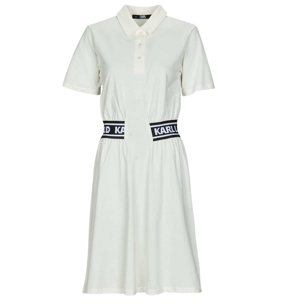 Κοντά Φορέματα Karl Lagerfeld PIQUE POLO DRESS
