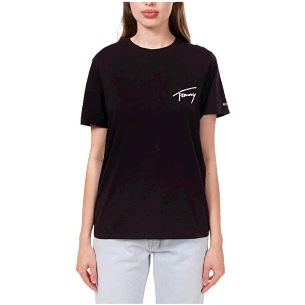 Women's T-Shirts Tommy Hilfiger Black