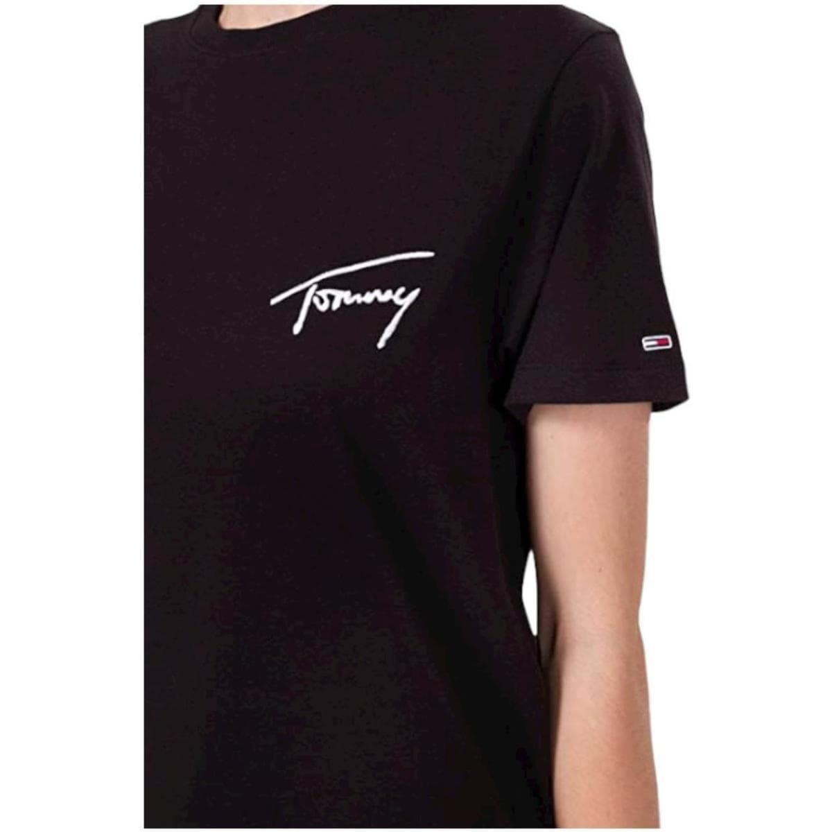 Women's T-Shirts Tommy Hilfiger Black