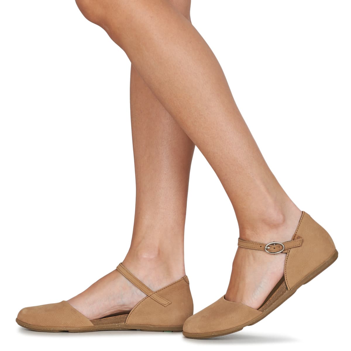 Women's Ballet Flats El Naturalista Brown