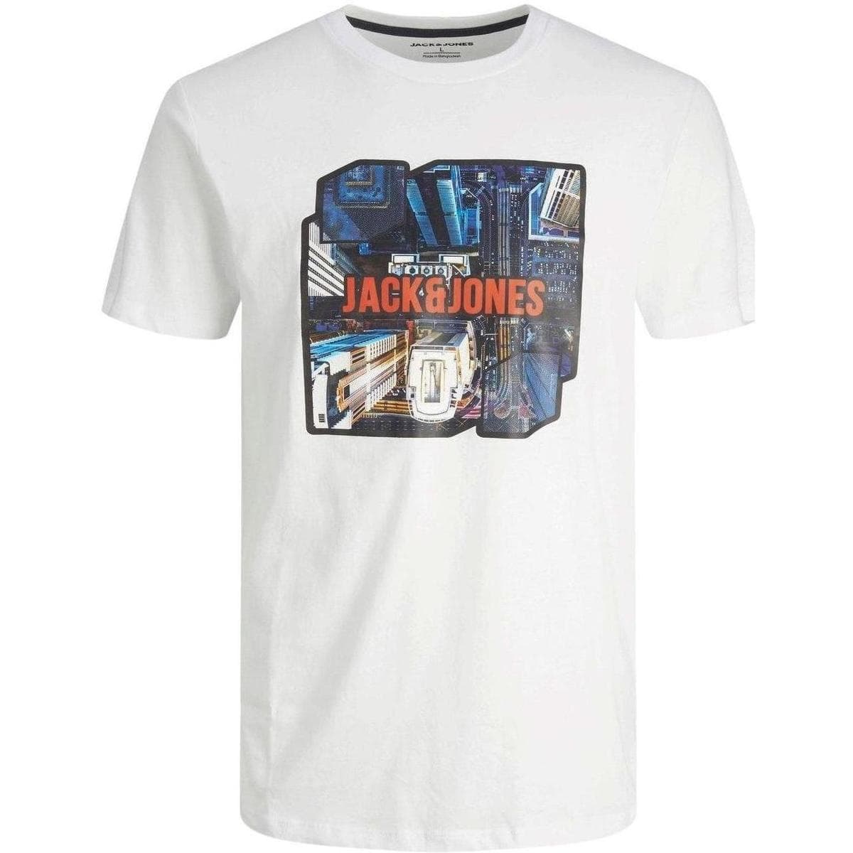 T-shirt με κοντά μανίκια Jack & Jones 12213328 White