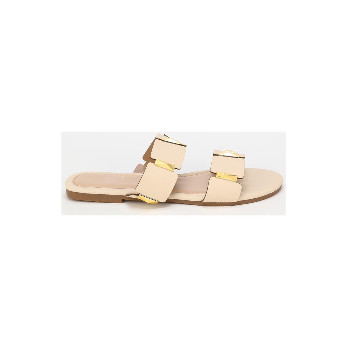 Women's Flip Flops La Modeuse Beige