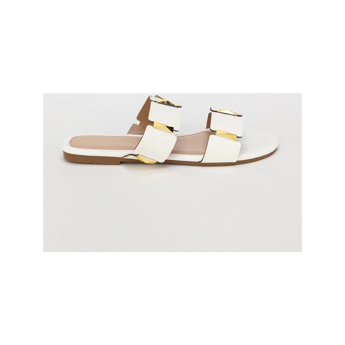 Women's Flip Flops La Modeuse White