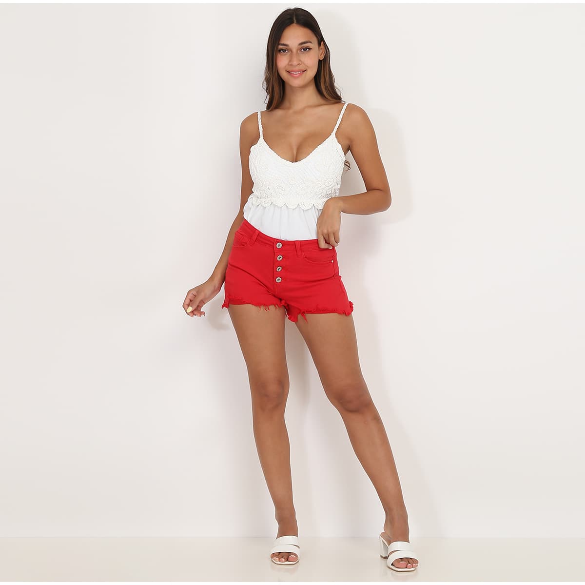 Women's Shorts La Modeuse Red