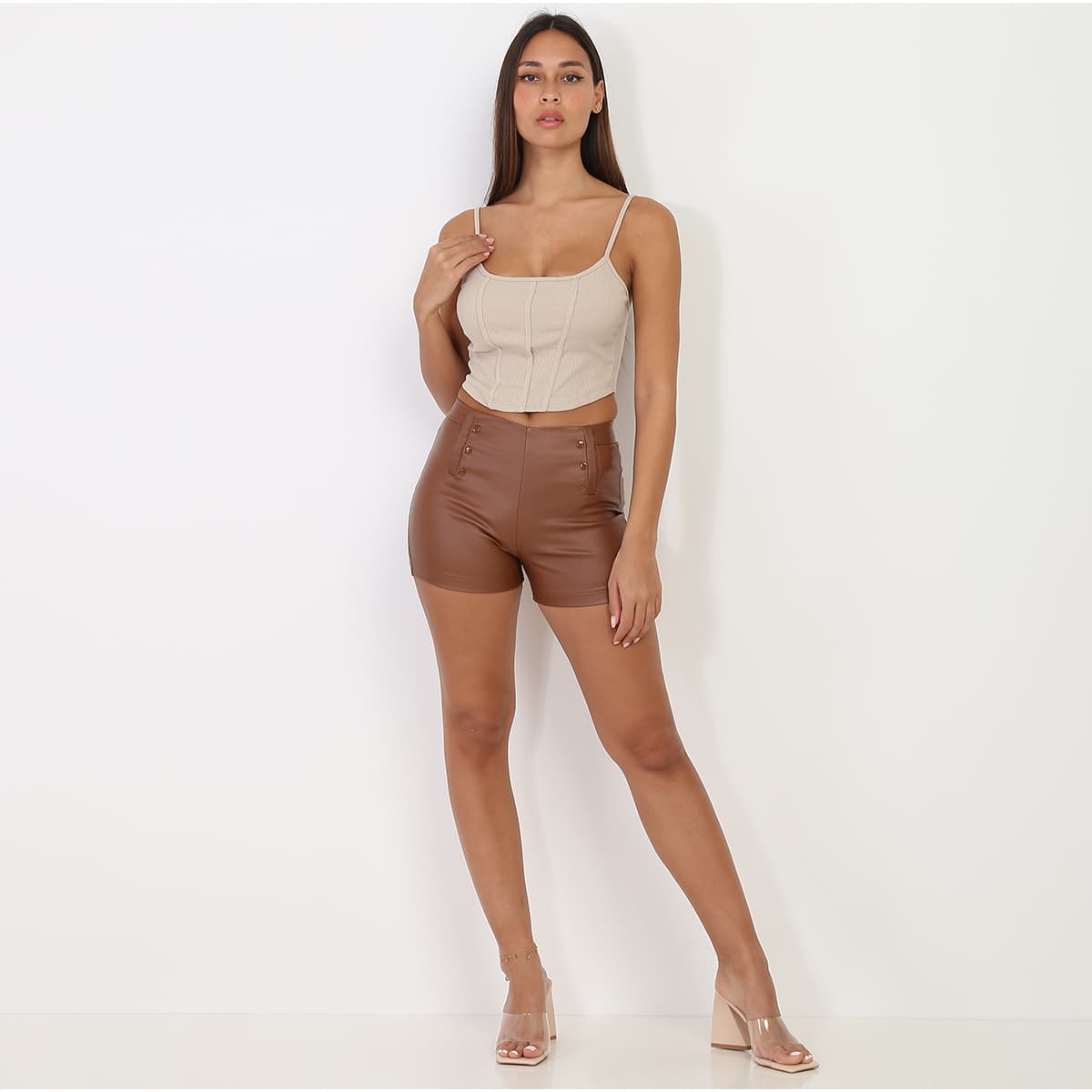 Women's Shorts La Modeuse Brown