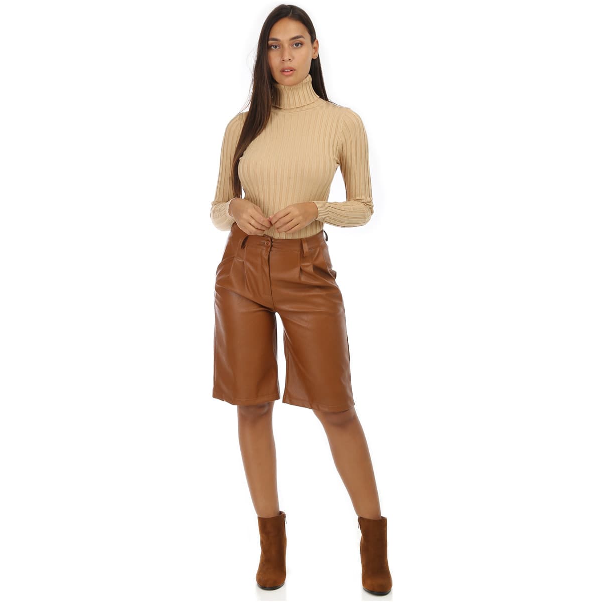 Women's Shorts La Modeuse Brown