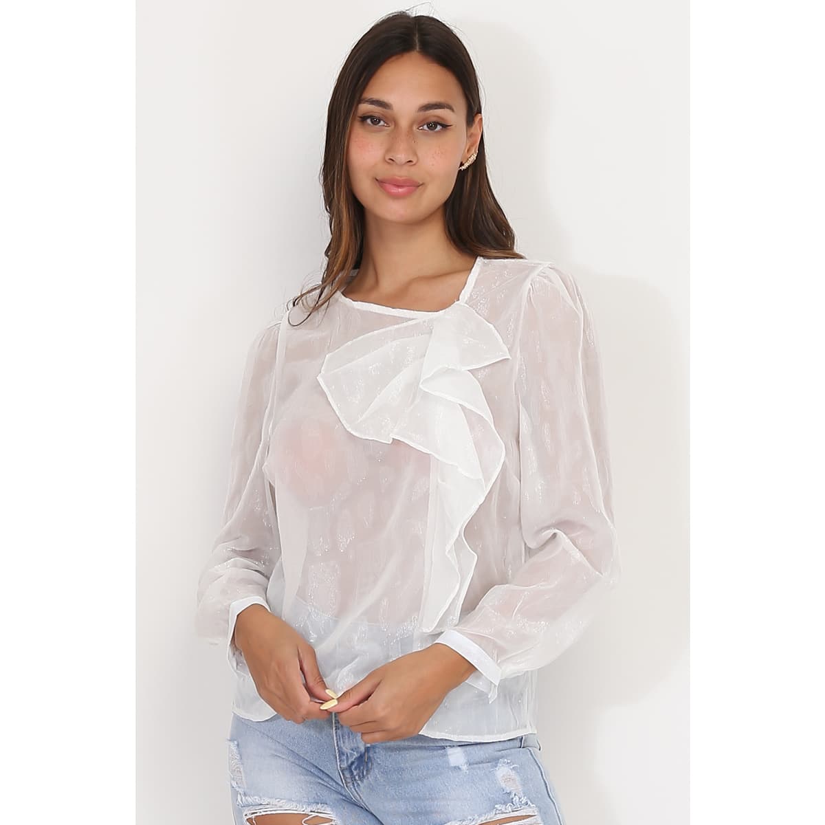 Women's Shirts La Modeuse White