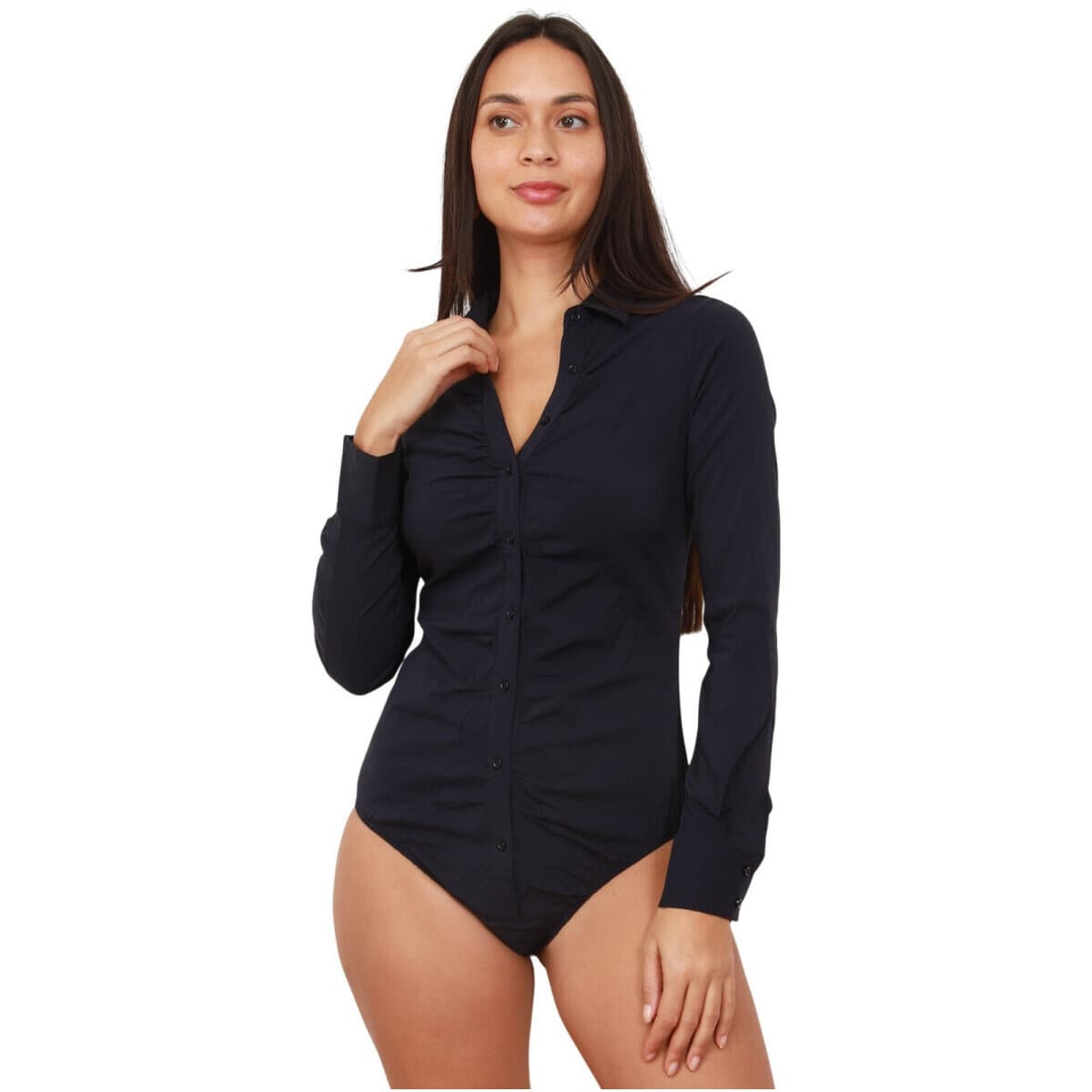 Πουκάμισο με μακριά μανίκια La Modeuse 21795_P58411