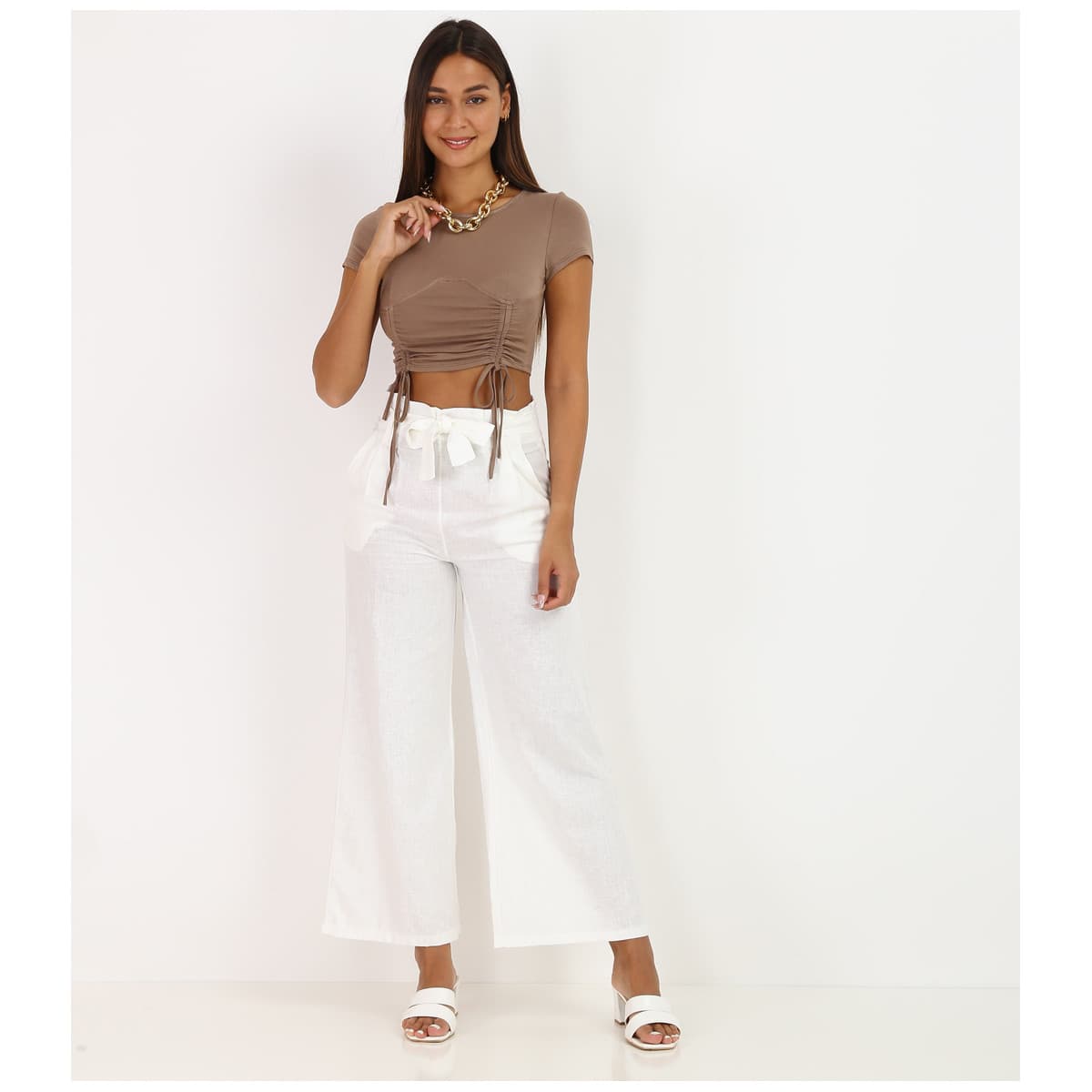 Women's T-Shirts La Modeuse Beige