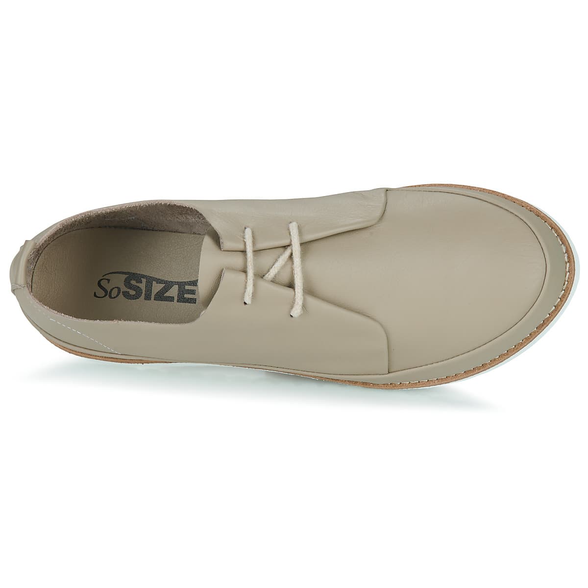 Women's Derby Shoes So Size Beige