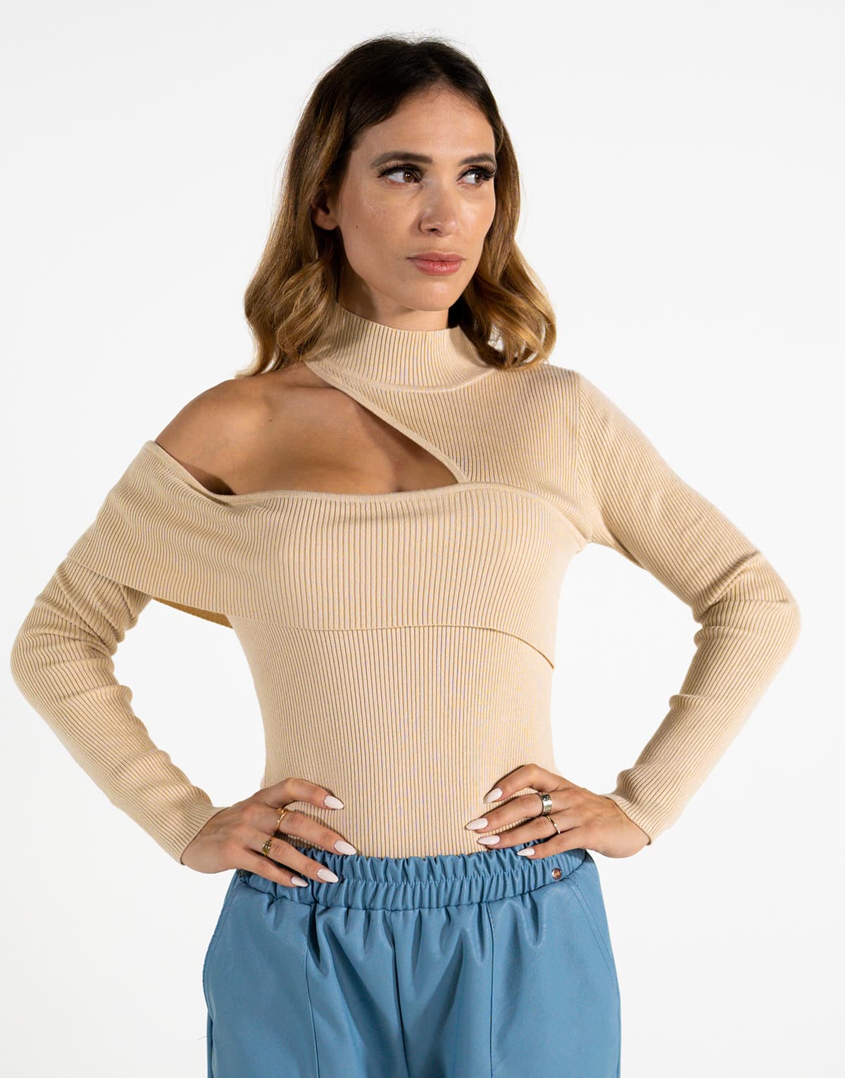 Women's T-Shirts THEAD. Beige