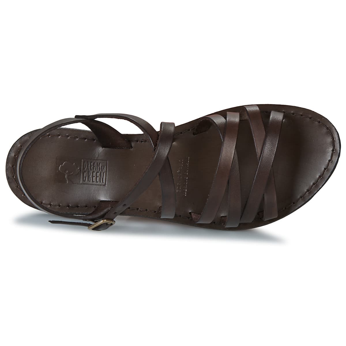 Women's Sandals Dream in Green Brown
