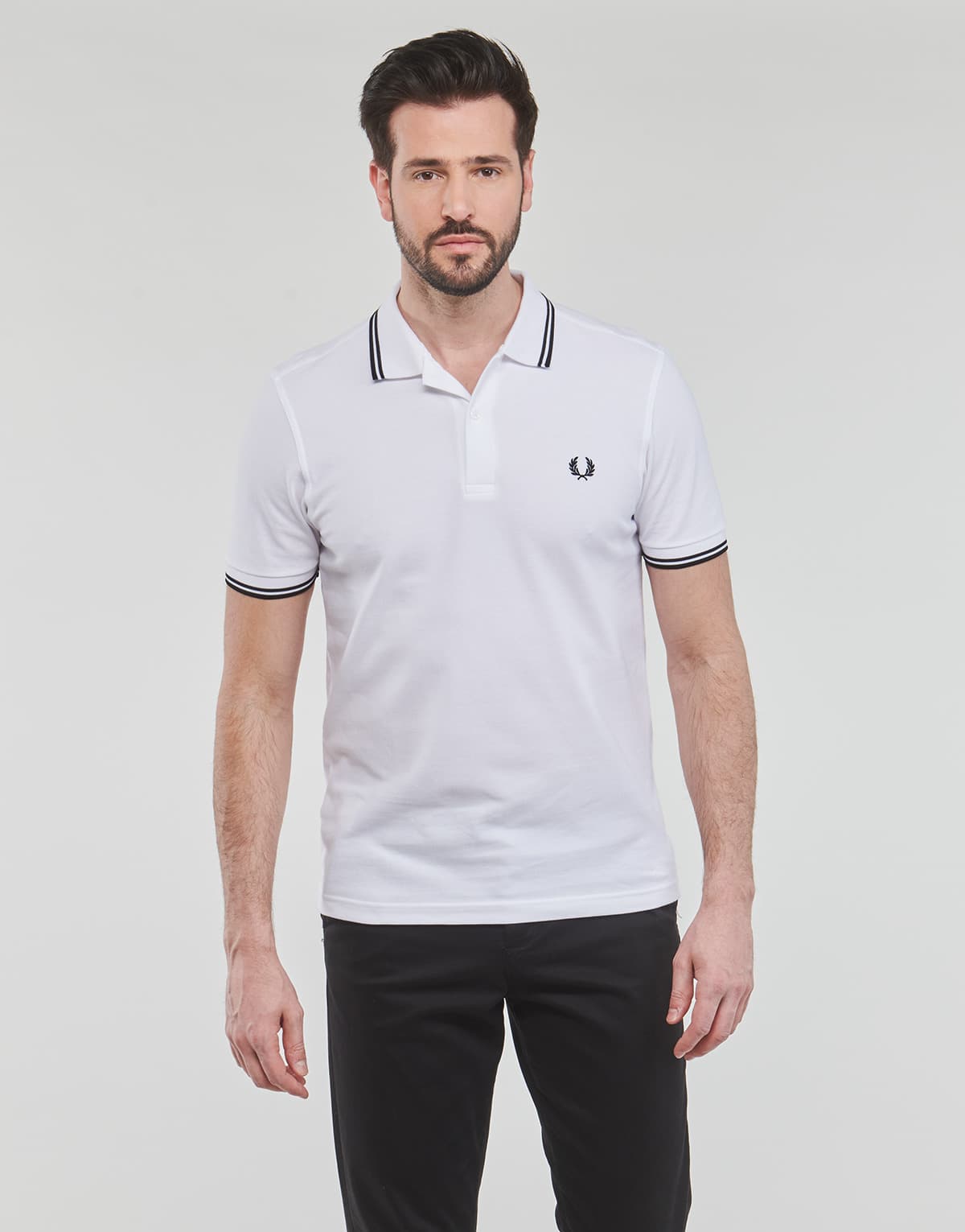 Men's Polo Shirts Fred Perry White