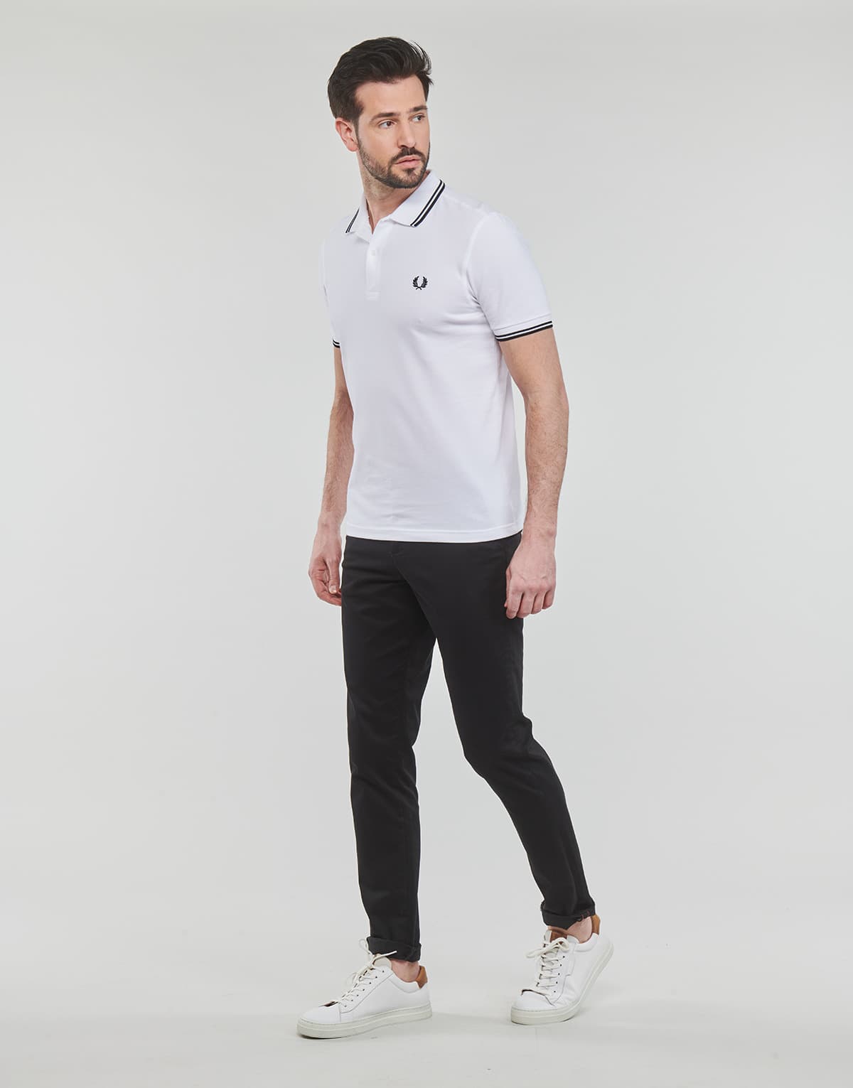 Men's Polo Shirts Fred Perry White