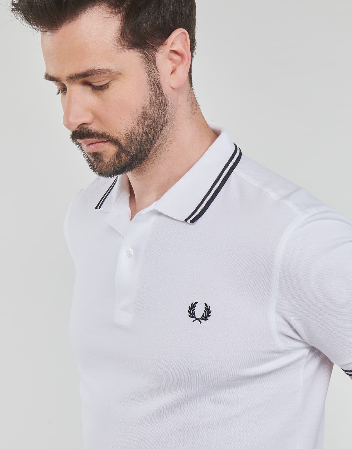Men's Polo Shirts Fred Perry White