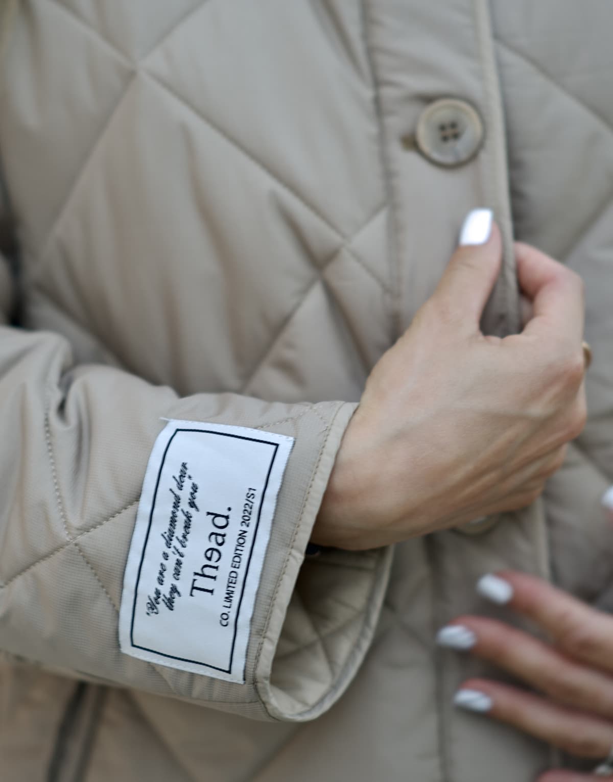 Women's Jackets THEAD. Beige