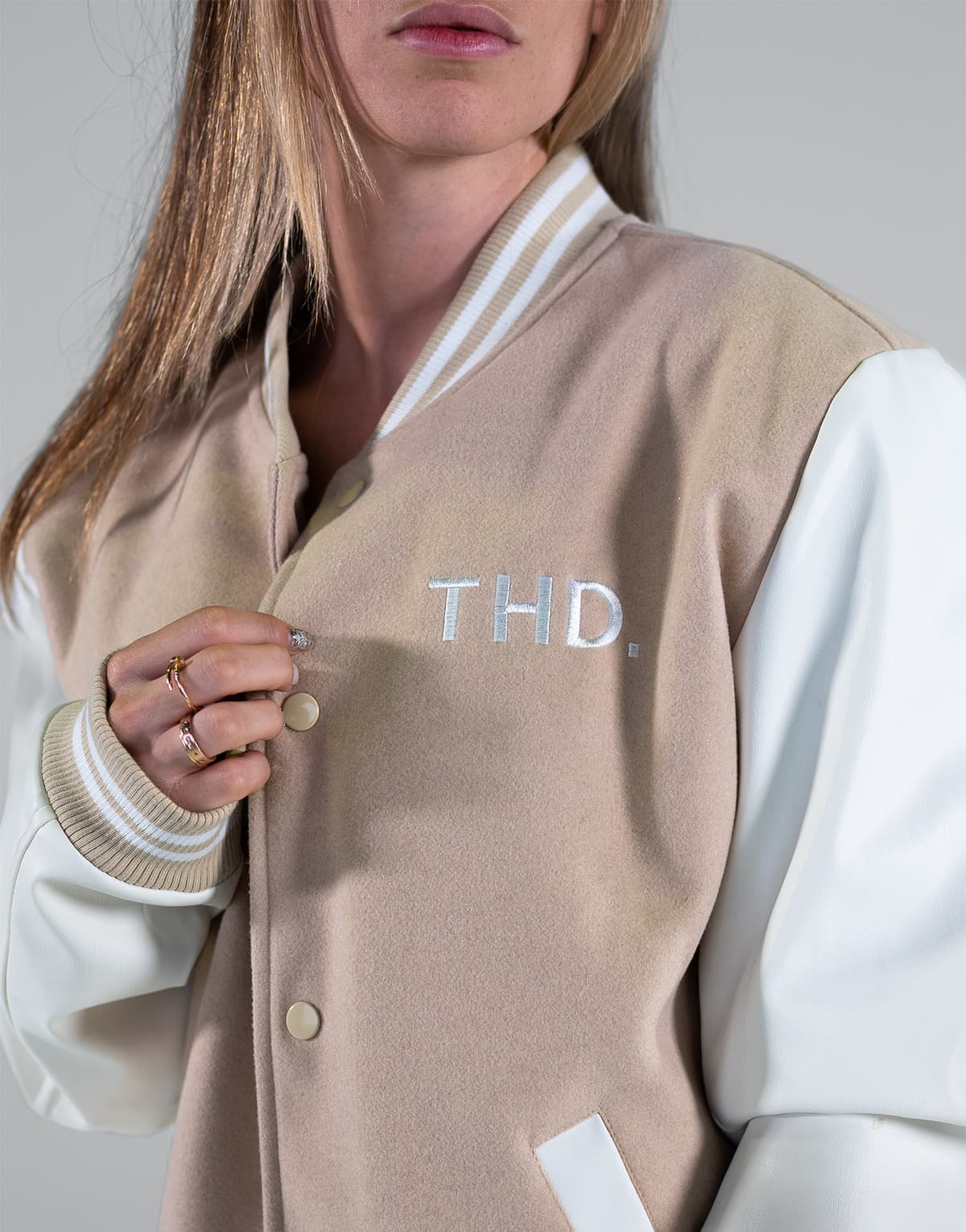 Women's Jackets THEAD. Beige