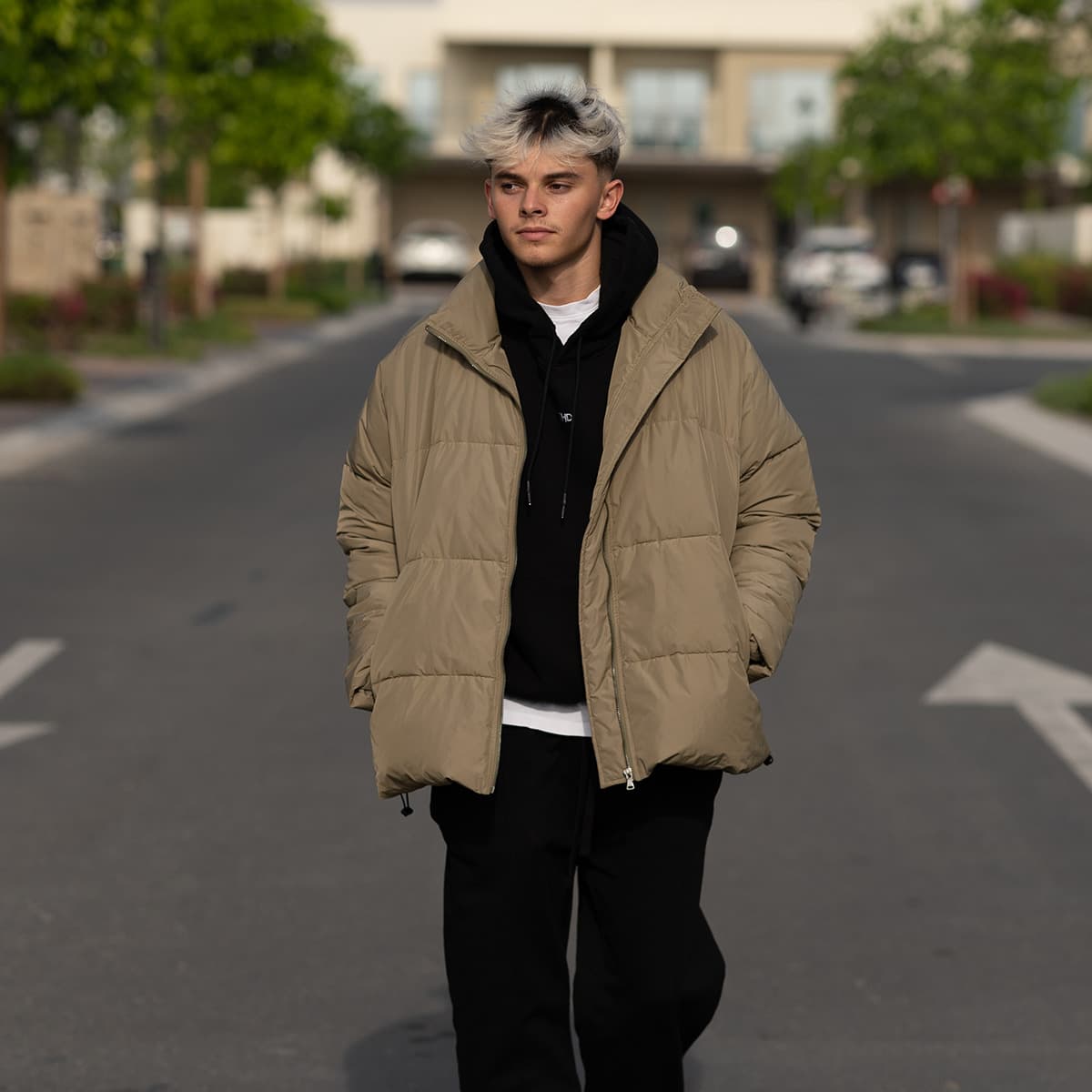 Men's Jackets THEAD. Beige