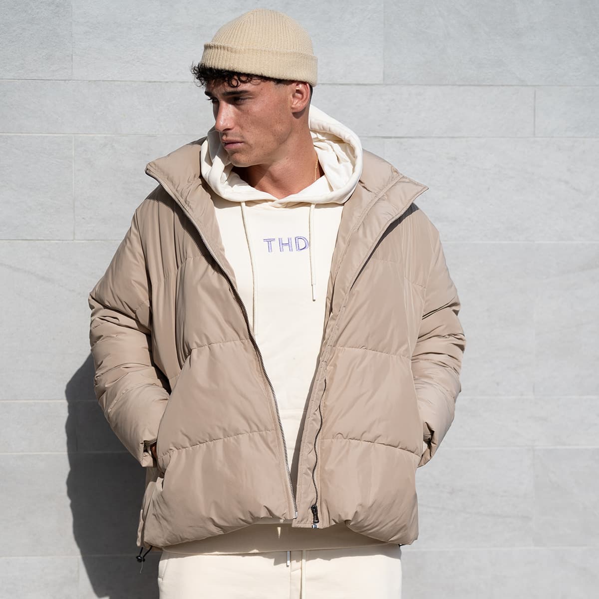 Men's Jackets THEAD. Beige