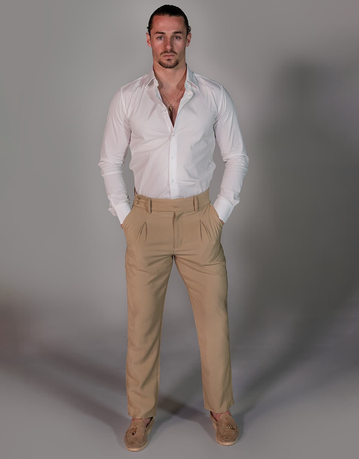 Men's Pants THEAD. Beige