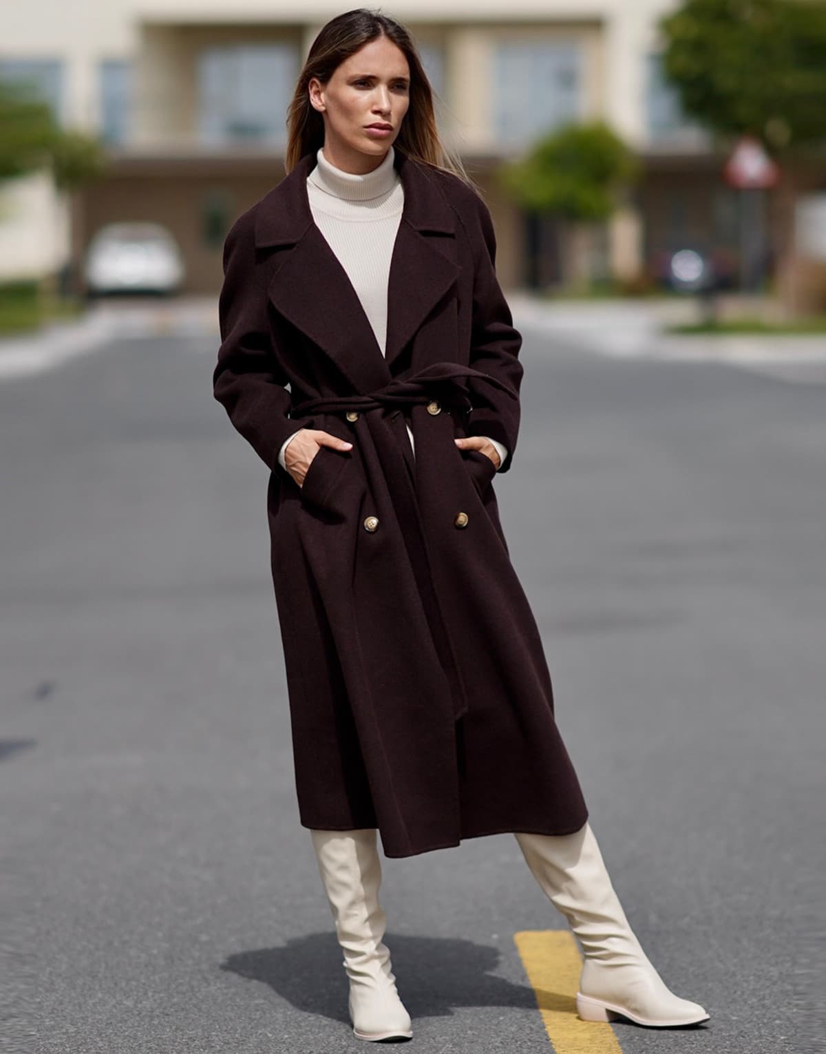 Women's Coats THEAD. Brown