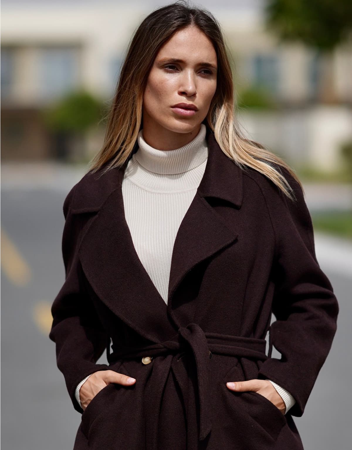 Women's Coats THEAD. Brown