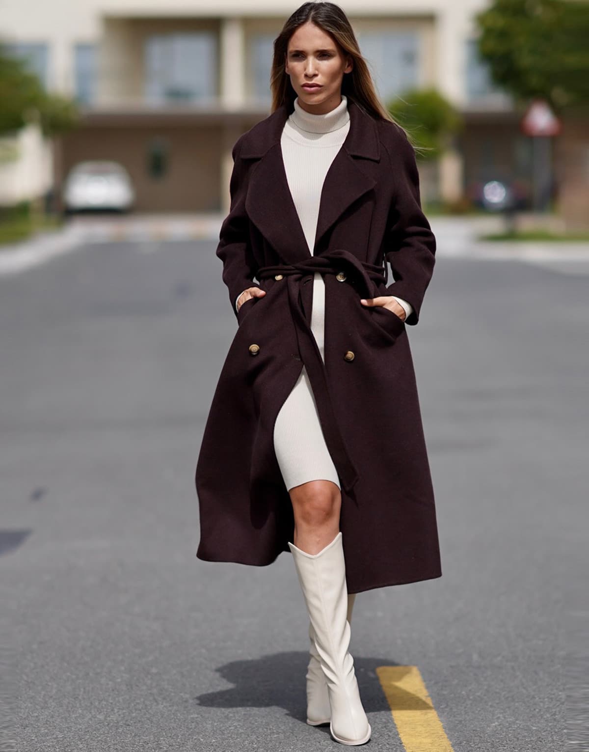 Women's Coats THEAD. Brown