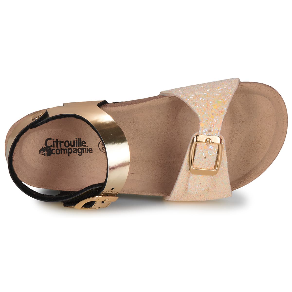 Girls' Sandals Citrouille et Compagnie Gold