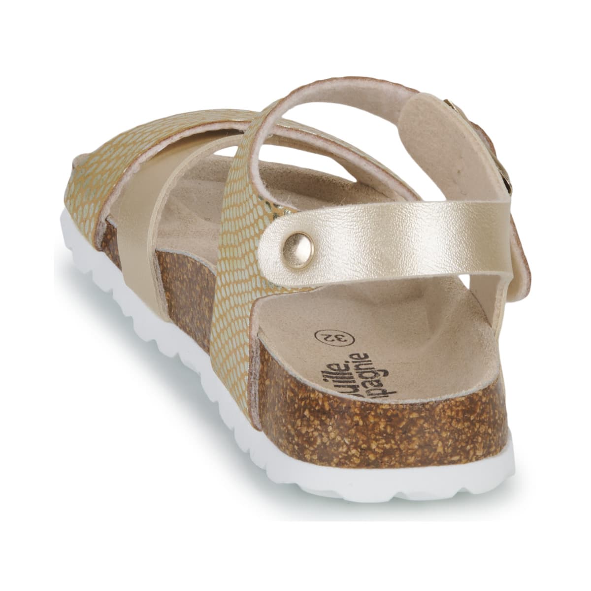 Girls' Sandals Citrouille et Compagnie Gold