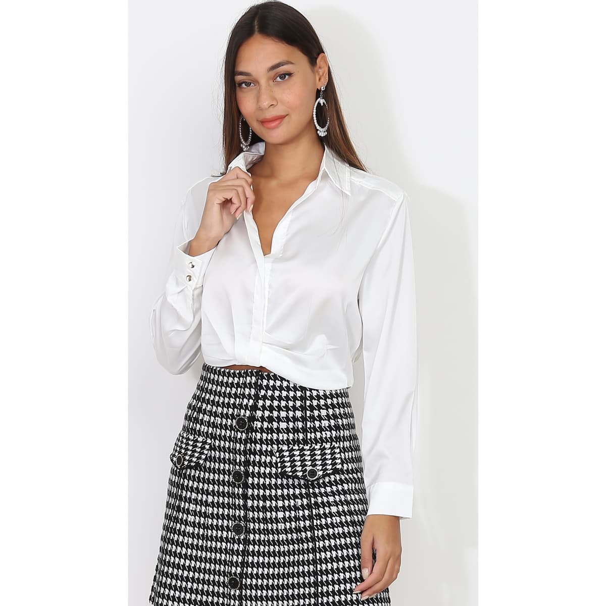 Women's Shirts La Modeuse White