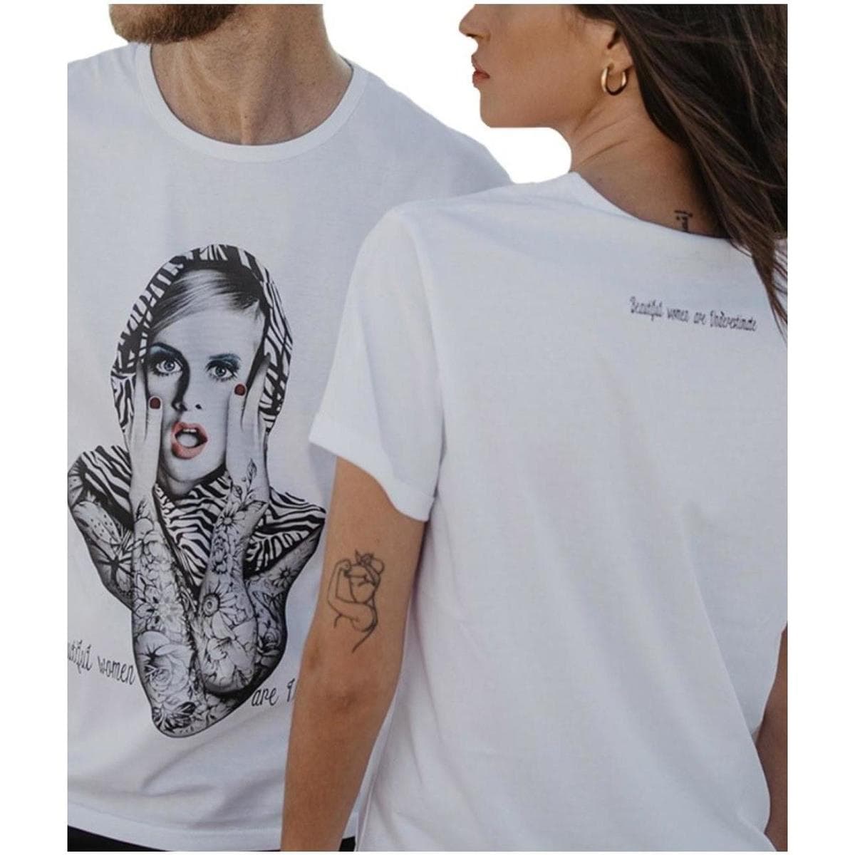 Women's T-Shirts Be Happiness White