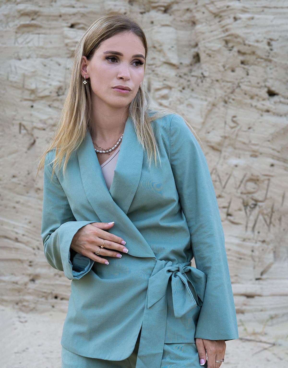 Women's Blazers THEAD. Green