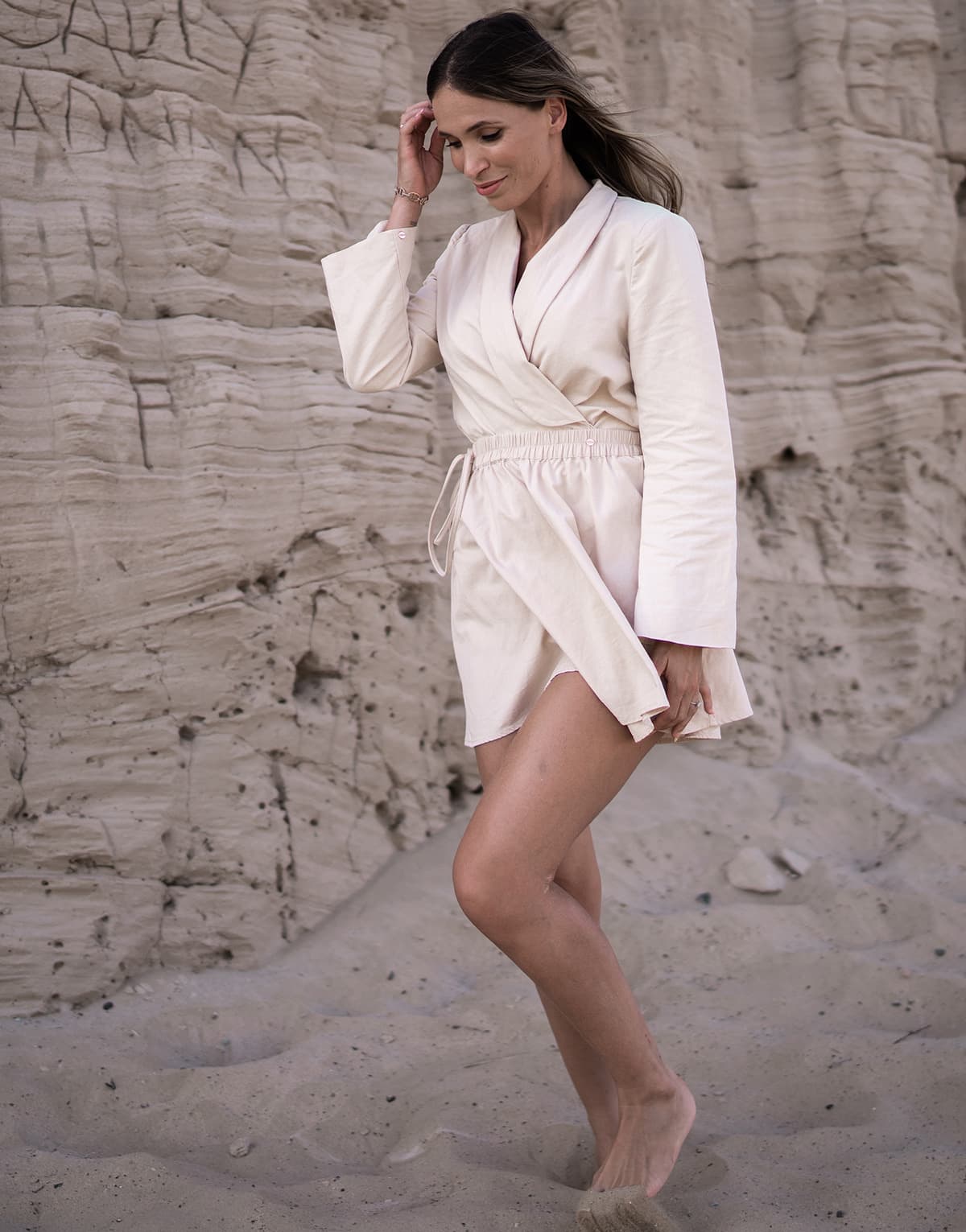 Women's Blazers THEAD. Beige