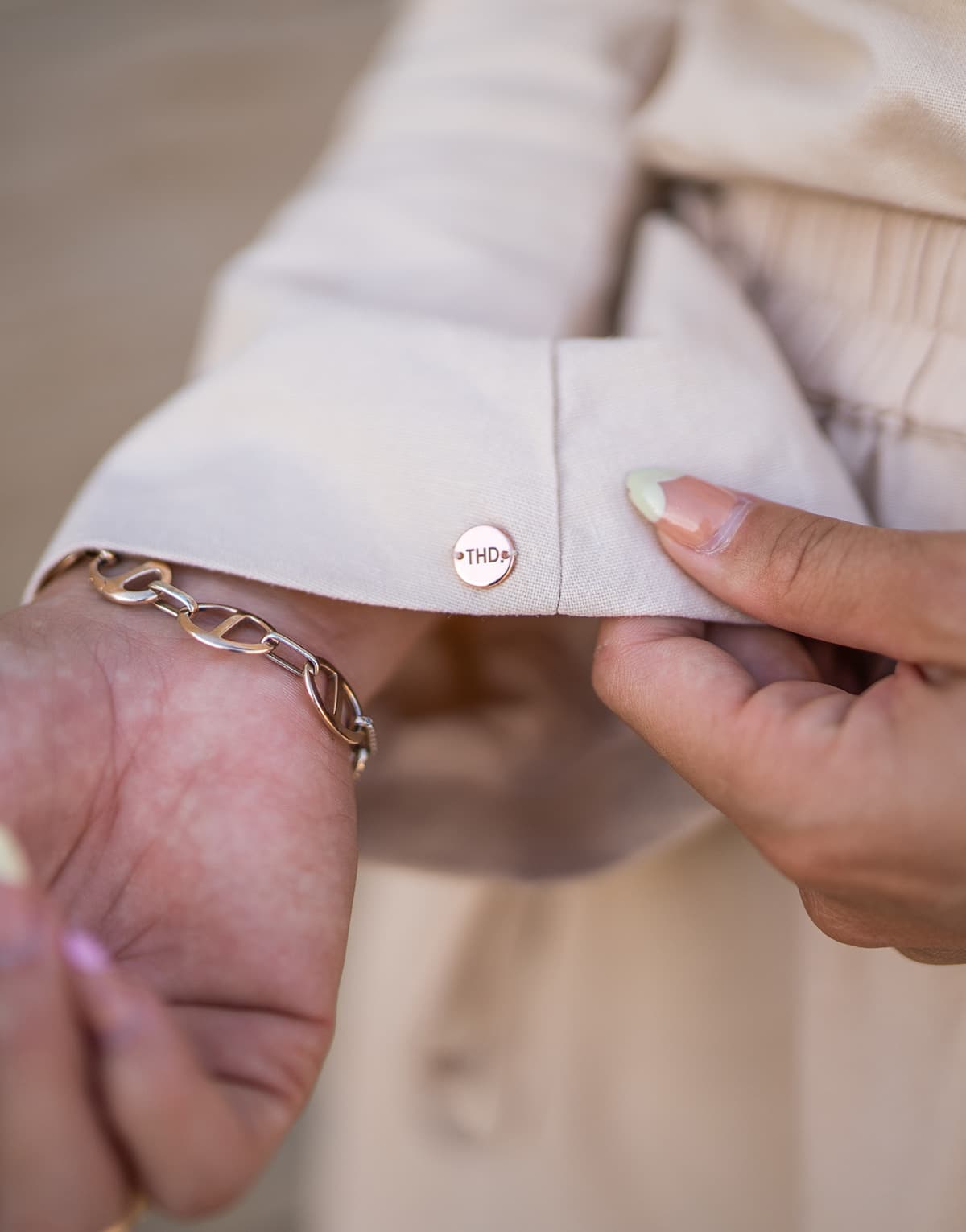 Women's Blazers THEAD. Beige