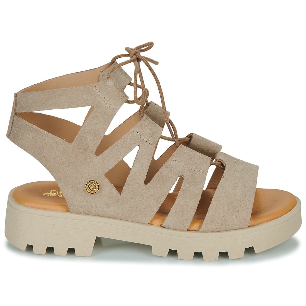 Girls' Sandals Citrouille et Compagnie Brown