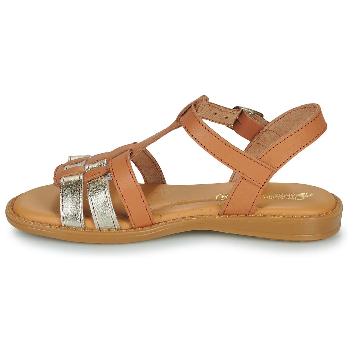 Girls' Sandals Citrouille et Compagnie Brown