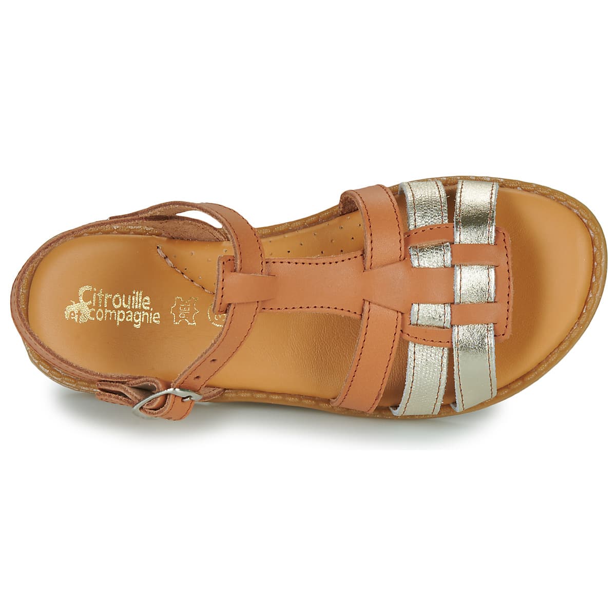 Girls' Sandals Citrouille et Compagnie Brown