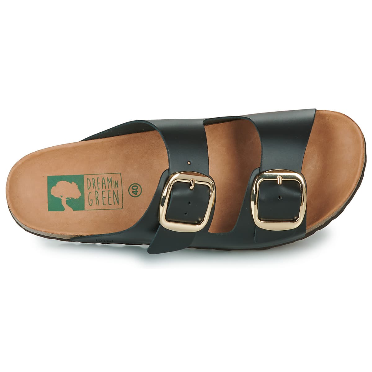 Women's Mules Dream in Green Black