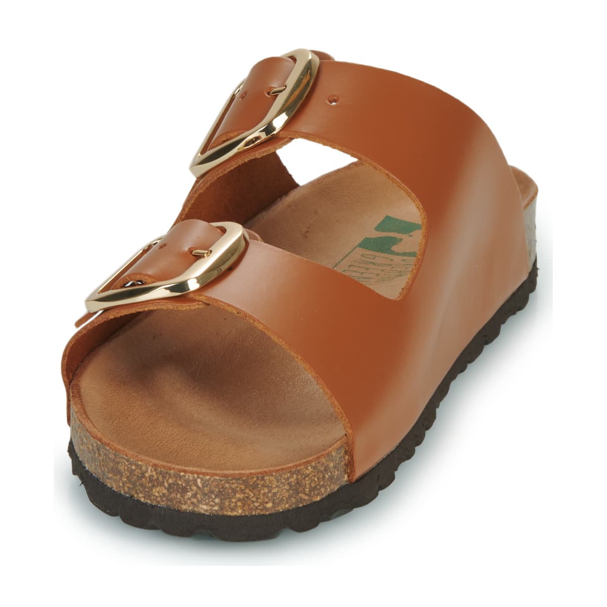Women's Mules Dream in Green Brown
