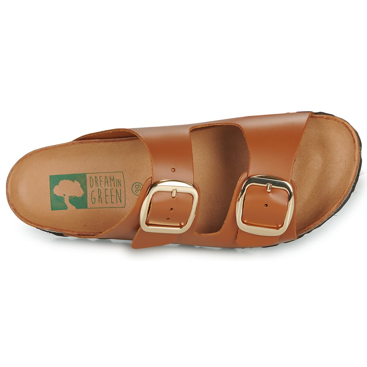 Women's Mules Dream in Green Brown