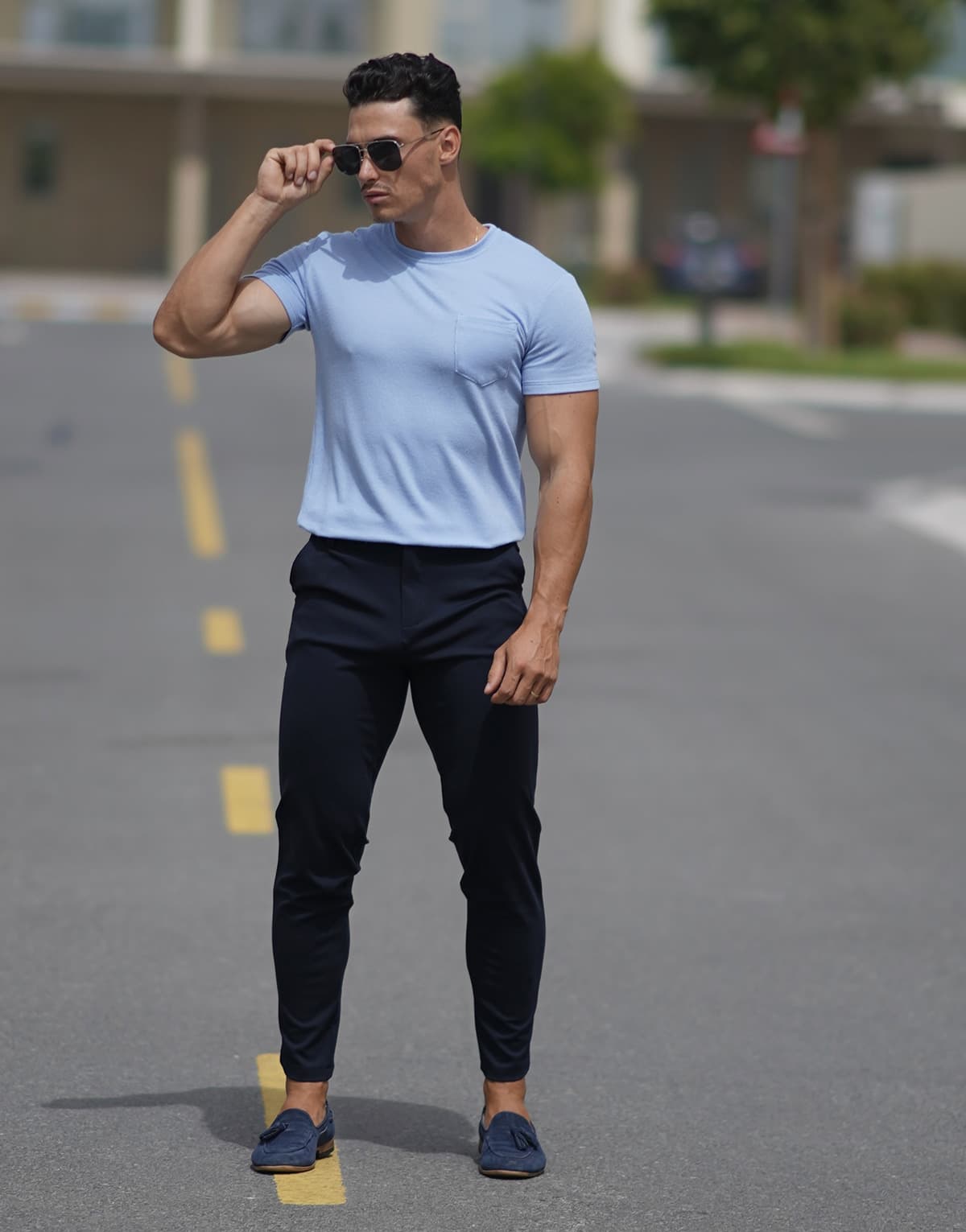 Men's Pants THEAD. Blue